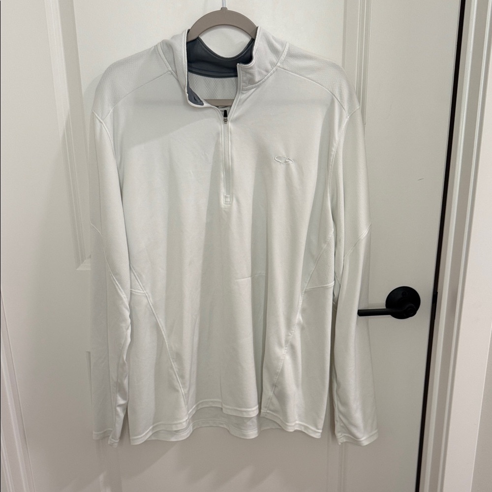 Champion White Zip Up Sweater